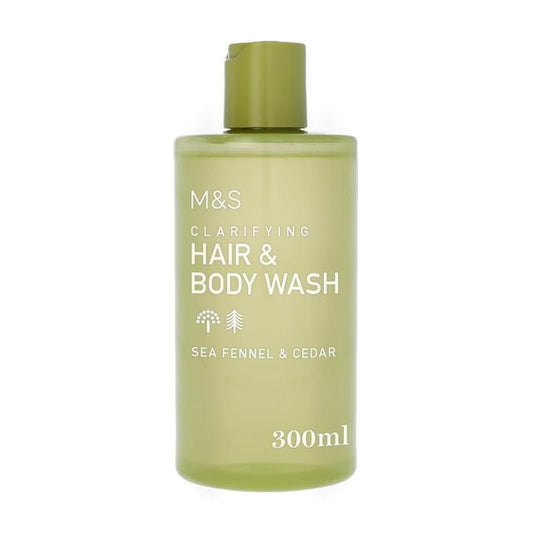 Marks & Spencer Clarifying Hair & Body Wash 300ml Sea Fennel & Cedar