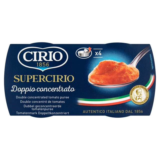 Cirio Supercirio Double Concentrated Tomato Puree, 4 x 70g