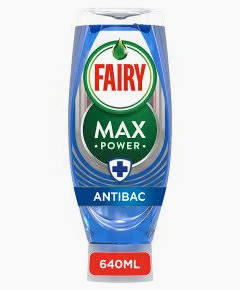 Fairy Max Power Antibacterial Washing Up Liquid 640ml, Tea Tree Extract