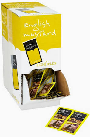 Individual Sachets Lichfield English Mustard 50 x 5g