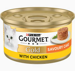 Gourmet Gold Savoury Cake Adult Cat with Chicken 85g