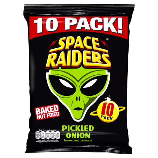 Space Raiders Pickled Onion 10 x 11.8g