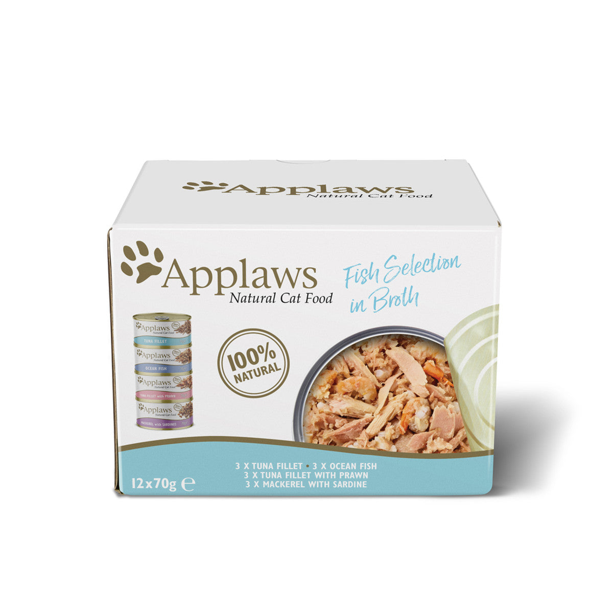 Applaws Cat Food Tin Multipack Fish Selection 12 x 70g (840g)