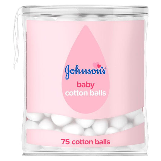 Johnson's Baby Botton Balls 75pack (Pack of 2)