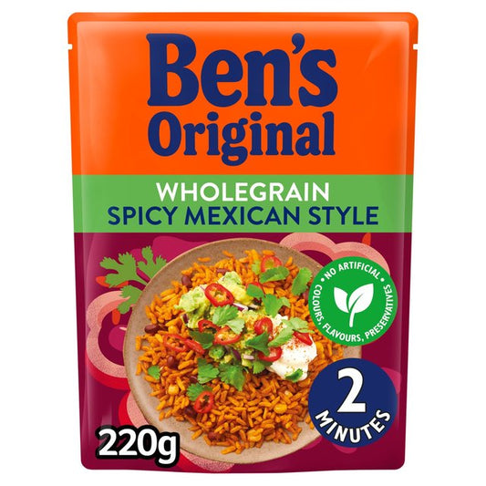 Uncle Ben's Wholegrain Spicy Mexican Rice 220g