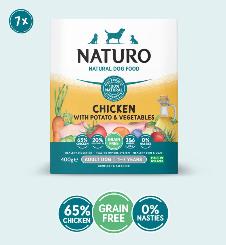 Naturo Grain Free Chicken Potato Dog Food 400G