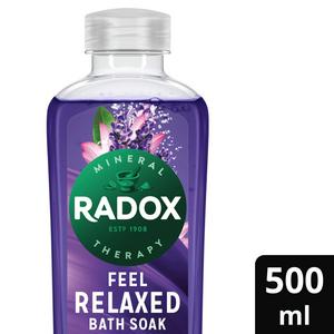 Radox Feel Relaxed Lavender Bath Soak Bubble Bath 500ml