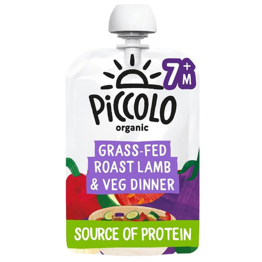 Piccolo Organic Roast Lamb & Vegetable Dinner 130G