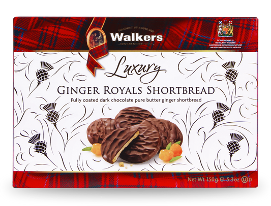 Walkers Ginger Royals Shortbread 150g