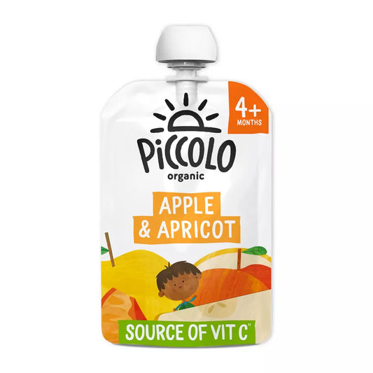 Piccolo Organic Apple & Apricot Smooth 100g 4 Months+ 100g