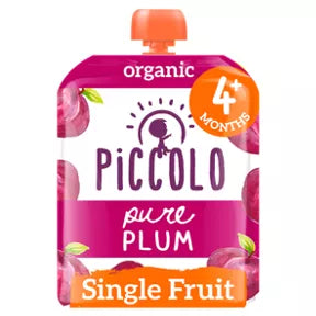 Piccolo Organic Pure Plum 4 Months+ 70G