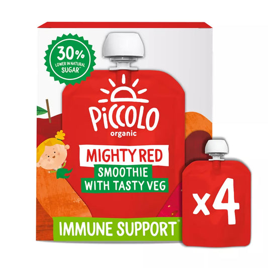 Piccolo Organic Mighty Red Smoothie With Vegetable 4X90g