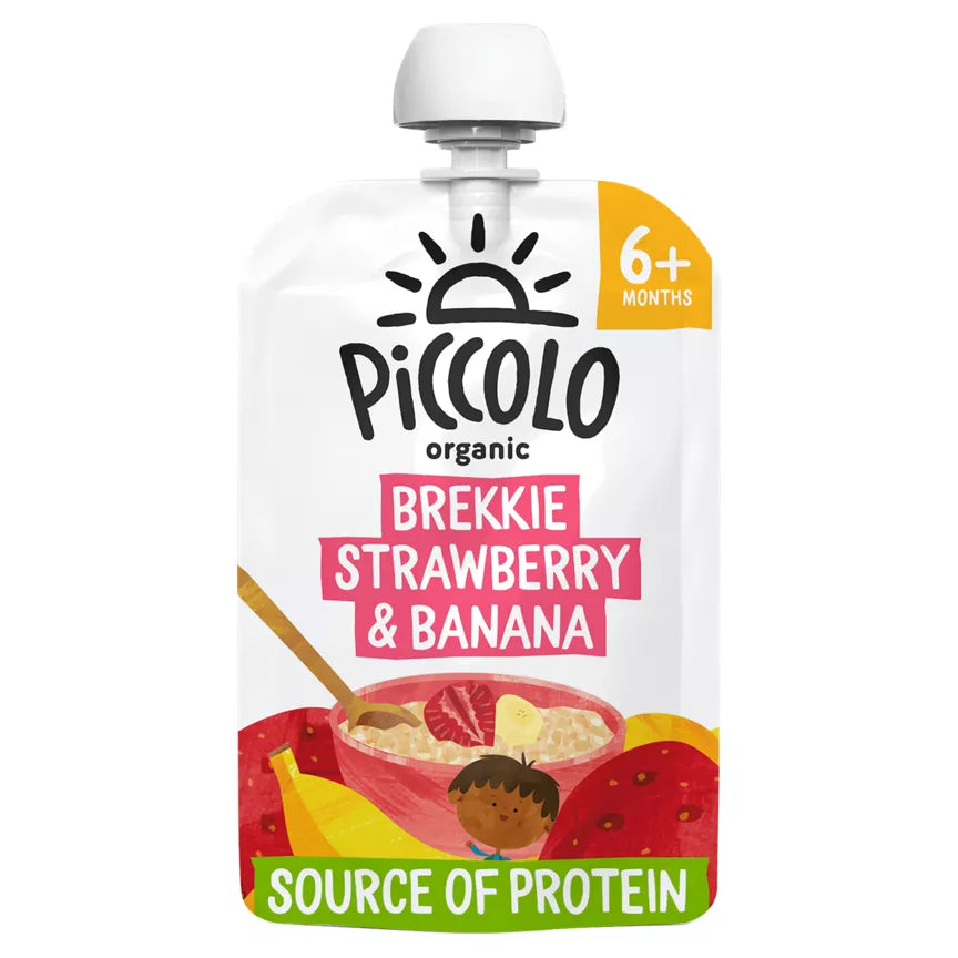 Piccolo Organic Brekkie Strawberry & Banana 100g