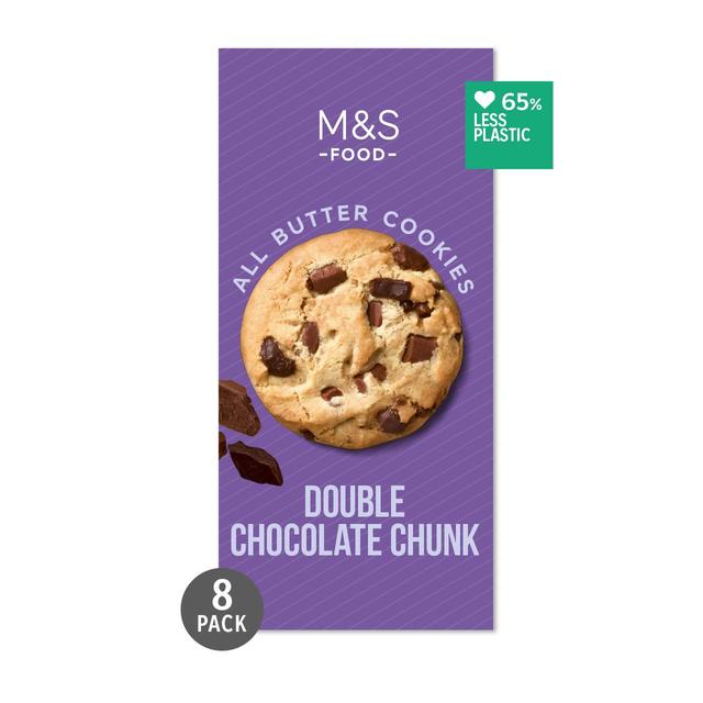 Masks & Spencer All Butter Double Chocolate Chunk Cookies 200g