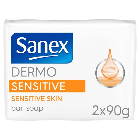 Sanex Sensitive Skin Bar Soap 2 x 90g