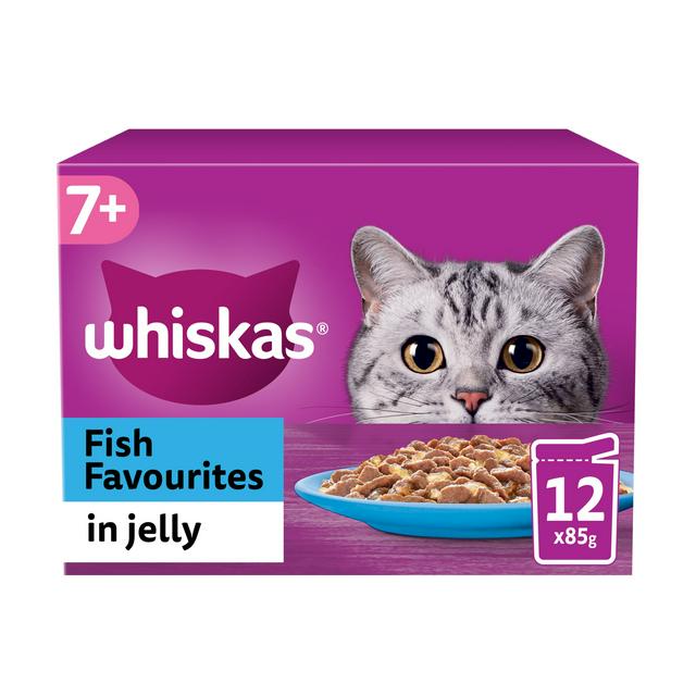 Whiskas 7+ Fish Selection in Jelly, 12 x 85g