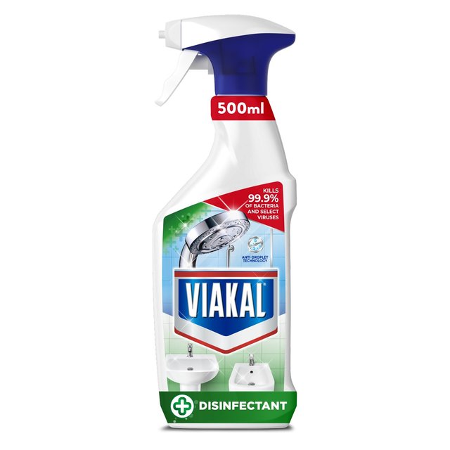 Viakal Bathroom Limescale Remover Anti-Bacterial Spray 500ml