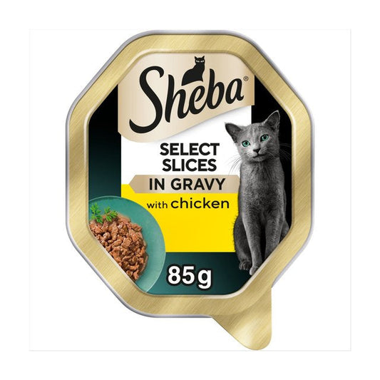 Sheba Select Slices Cat Food with Chicken in Gravy (85g)