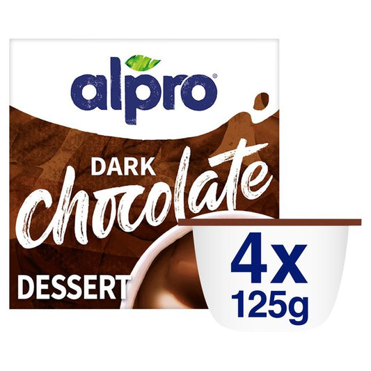 Alpro Dark Chocolate Soya Dessert 4 x 125g