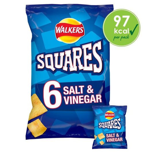 Squares Salt & Vinegar 22g X 6 per pack