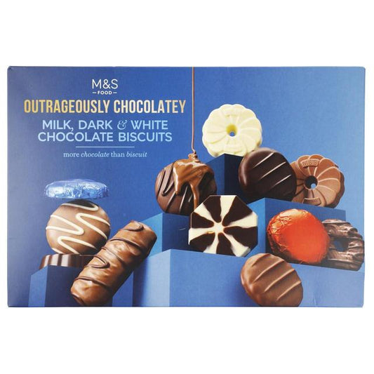 Marks & Spencer Milke, Dark & White Chocolate Biscuit Selection