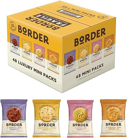 Border Biscuits 48 Luxury Mini Packs 4 Varieties