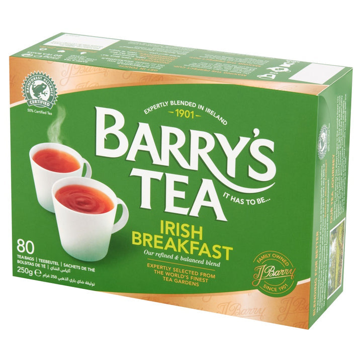 Barry's Irish Breakfast Tea - 80 Teabags (Green Box)