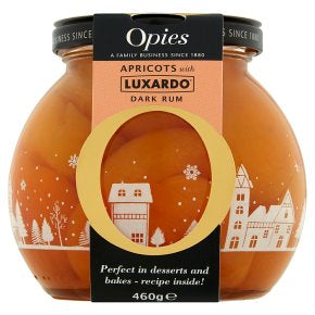 Opies Apricots with Luxardo Dark Rum 460g