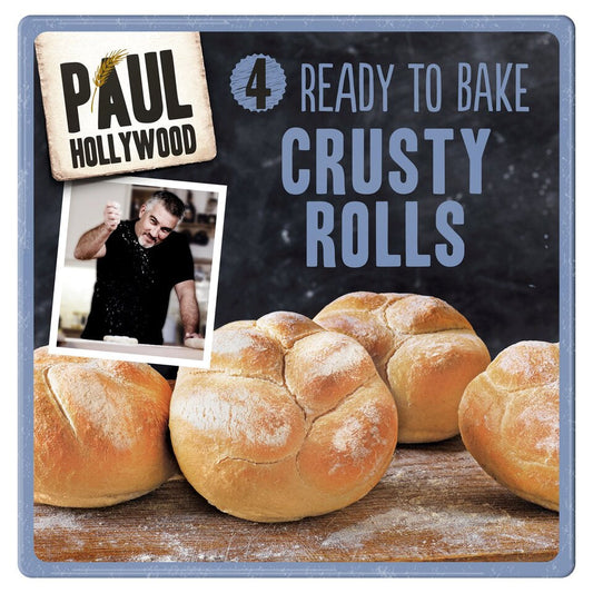 Paul Hollywood 4 Ready to Bake Crusty Rolls, 200 g - Pack of 3 (Total 12 Rolls