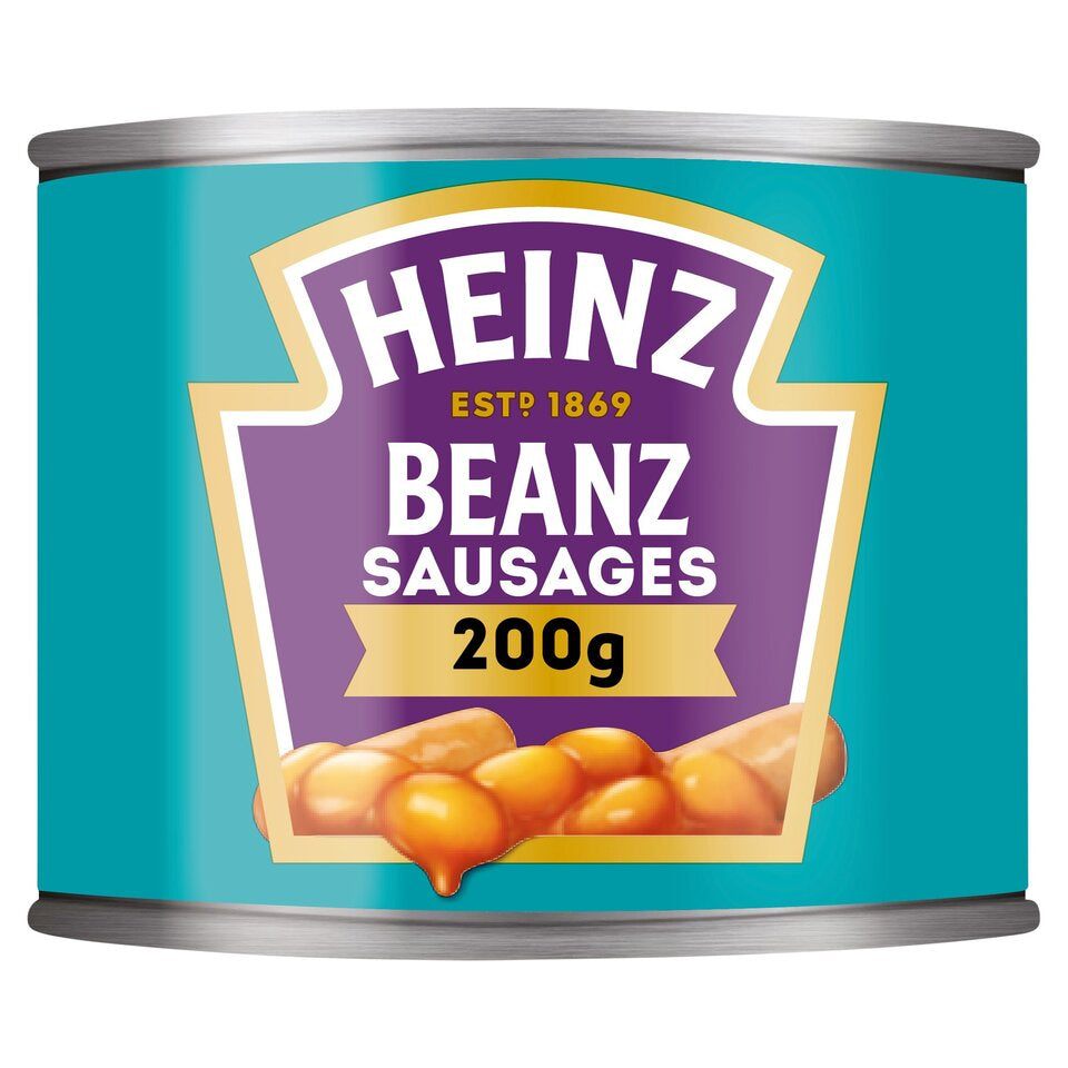 Heinz Baked Beanz With Pork Sausages In Tomato Sauce (200g)