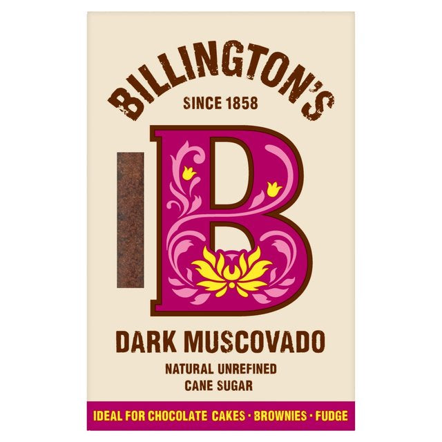 Billington's Natural Unrefined Dark Muscovado Cane Sugar (500g)