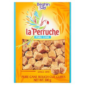 La Perruche Pure Cane Rough Cut Cubes (500g) Brown