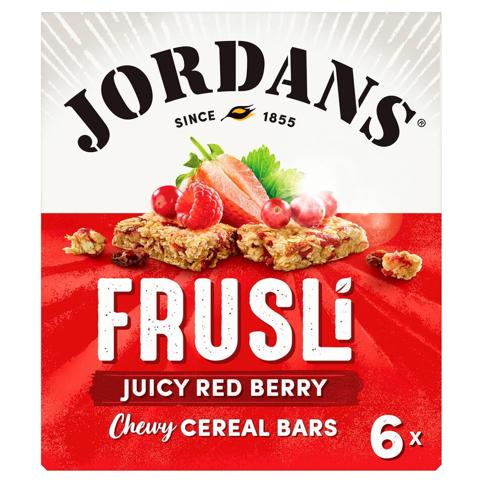 Jordans Frusli Juicy Red Berries Cereal Bars (6X30g)