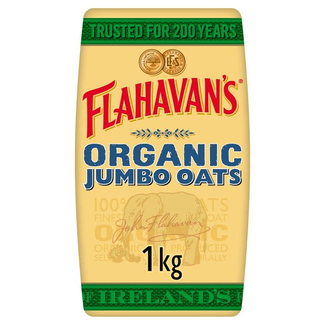 Flahavan's ORGANIC JUMBO Oats (1kg)