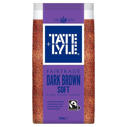 Tate & Lyle Fairtrade Soft Dark Brown Cane Sugar (500g)