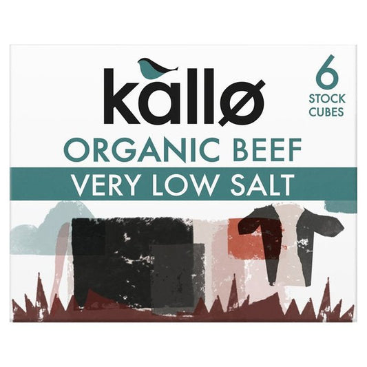 Kallo Organic Very Low Salt Beef Stock Cubes (51g)