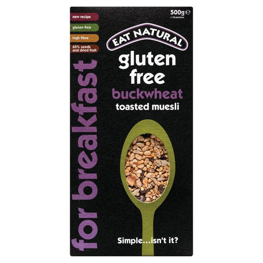 Eat Natural Gluten Free Toasted Muesli Buckwheat (500g)