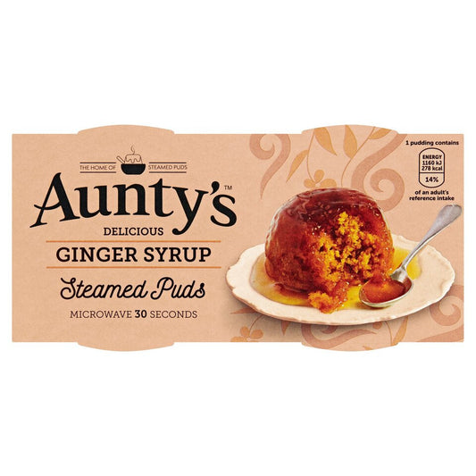 Aunty's Steamed Ginger Syrup Puddings (2X95g)