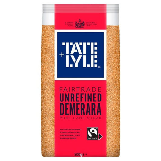 Tate & Lyle Fairtrade Unrefined Demerara Sugar (500g)