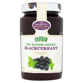 Stute No Added Sugar Diabetic Blackcurrant Jam (430g)