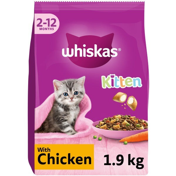 Whiskas Dry Kitten With Chicken (2kg)