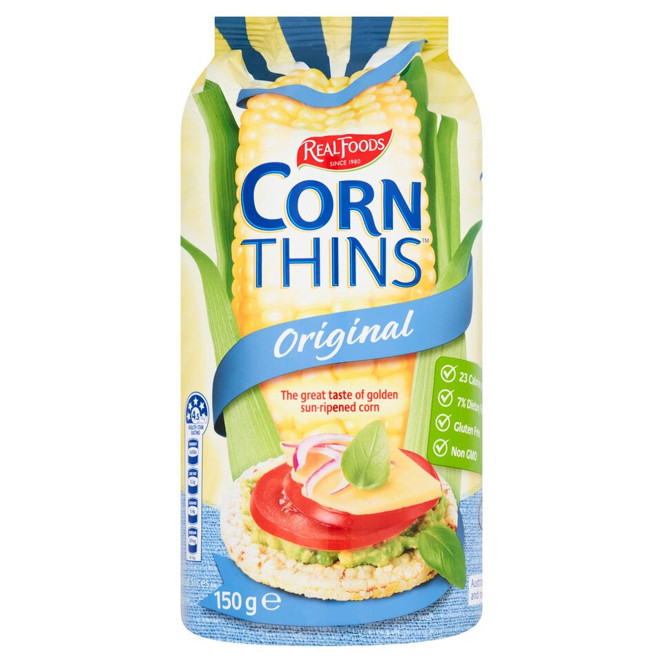 Real Foods Corn Thins - Original (150g)