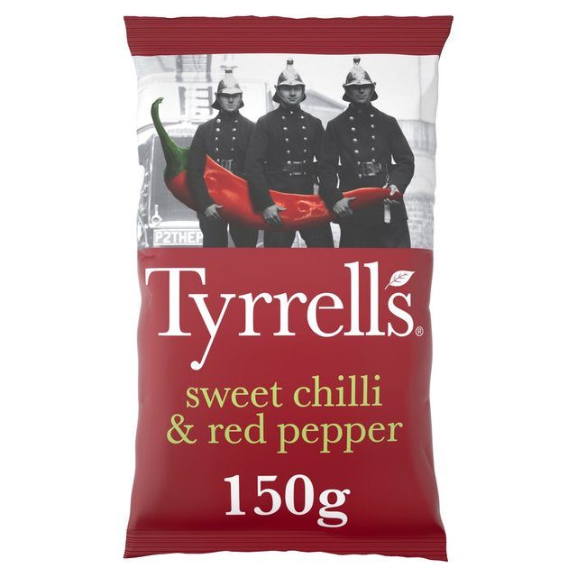 Tyrrells Hand Cooked English Crisps - Sweet Chilli & Red Pepper (150g)