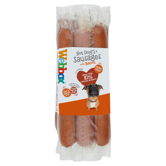 Webbox 8 Hot Dog Sausages Meaty Treats 360g