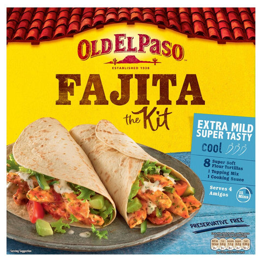 Old El Paso Extra Mild Fajita Kit, 476g