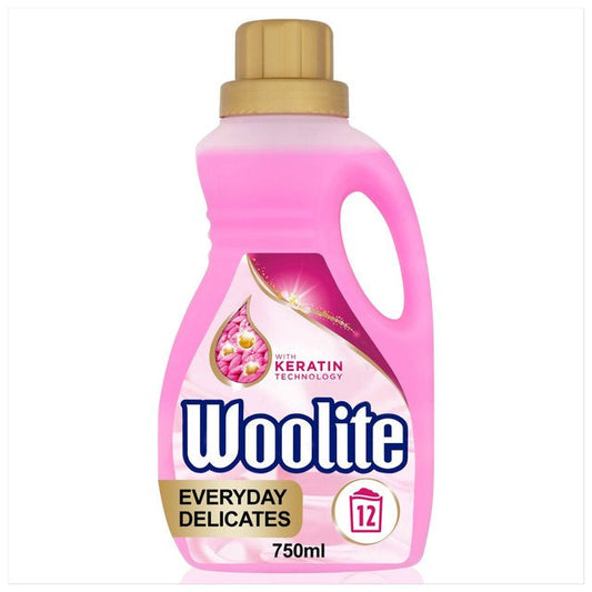 Woolite Laundry Detergent Liquid, Dark Fabrics & Denim, Hand & Machine Wash, 750 ml