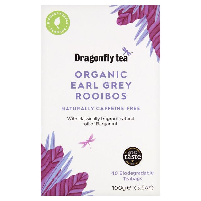 Dragonfly Tea Naturally Caffeine Free Rooibos Earl Grey (40 per pack)