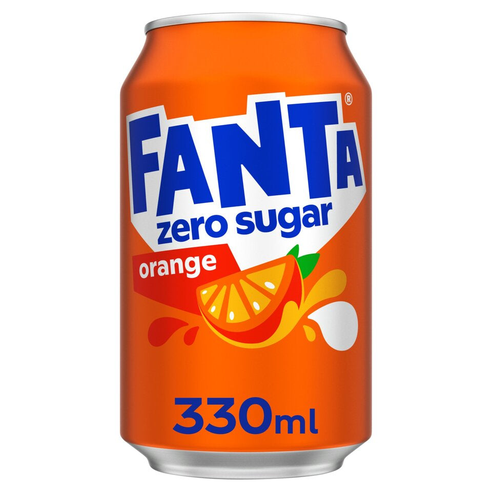 Fanta Orange Zero Added Sugar (6X330ml)