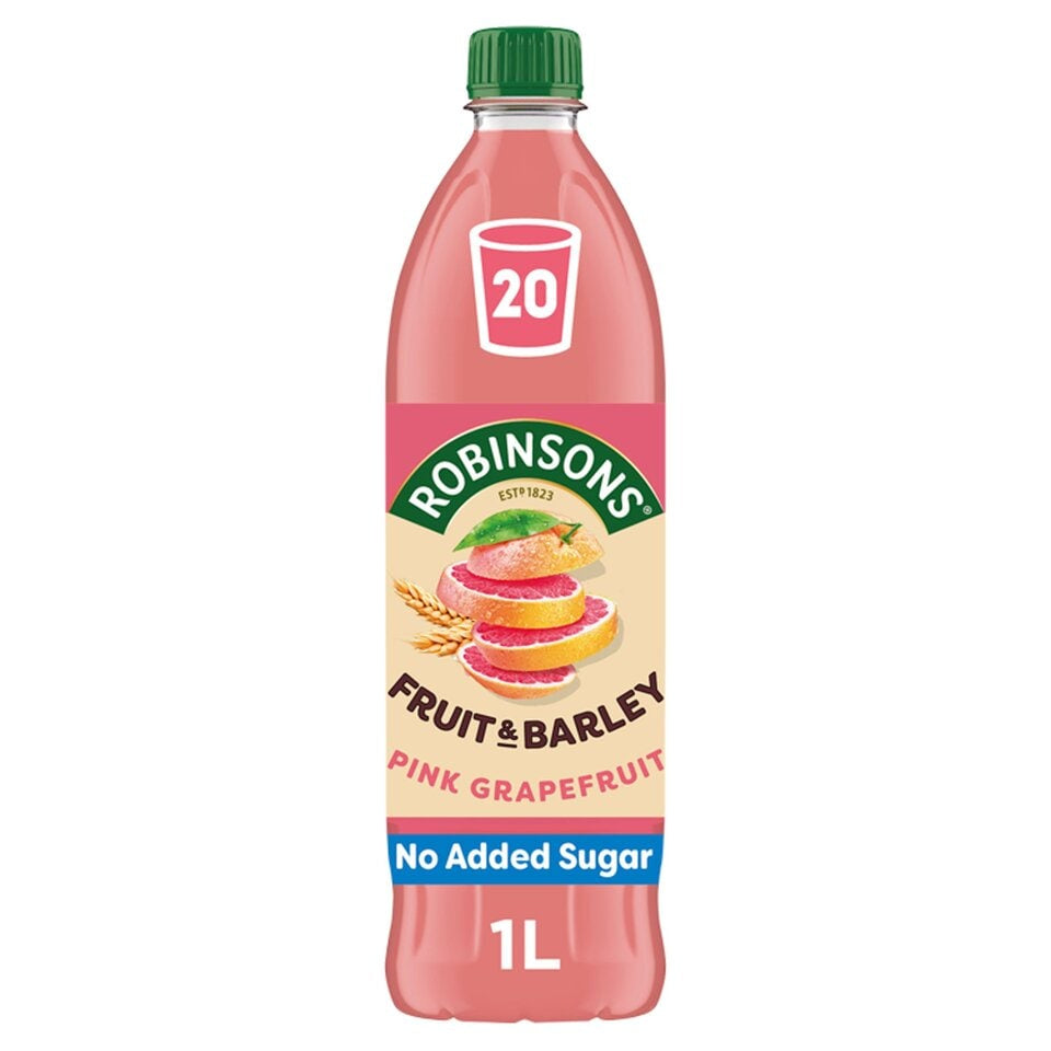 Robinsons Fruit & Barley, Pink Grapefruit With No Added Sugar (1L)