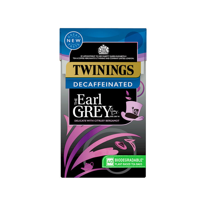 Twinings Earl Grey Decaffeinated Tea Bags (40 per pack)